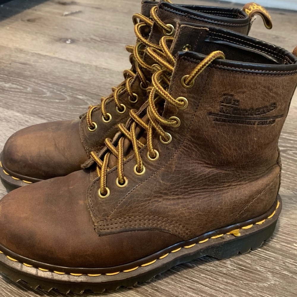 Dr. Martens Brown Leather Women's Boots